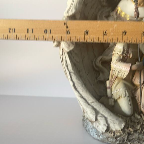 NAPCO Indigenous First Nations American Indian Guardian Angel & Family Nativity - Picture 7 of 11